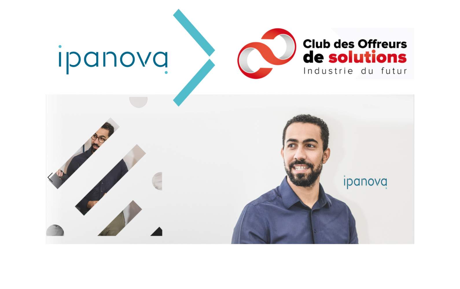 Ipanova consultant alongside the Club des Offreurs de Solutions Industrie du Futur logo